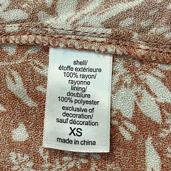 Maurices Bare Floral Patchwork Multicolor Coral Midi Dress Women’s XS - Picture 16 of 16